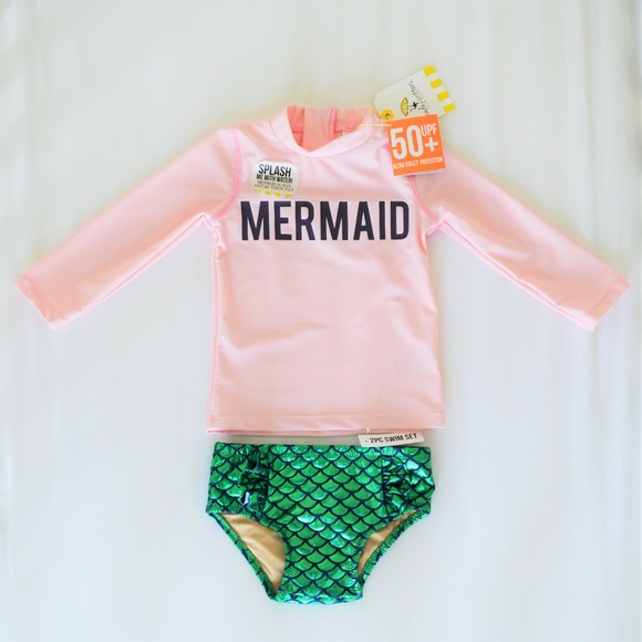 baby girl rash guard swimsuit